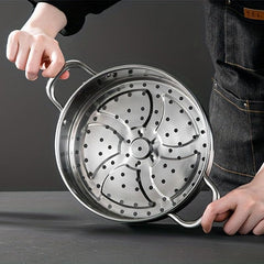 Stainless Steel Soup Pot 4.9L Large Capacity Cookware
