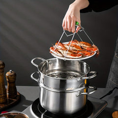 Stainless Steel Soup Pot 4.9L Large Capacity Cookware