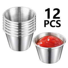 12pcs Small Sauciers Sauce Cups Ramekin Dipping Sauce Cup