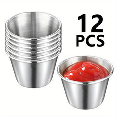 12pcs Small Sauciers Sauce Cups Ramekin Dipping Sauce Cup