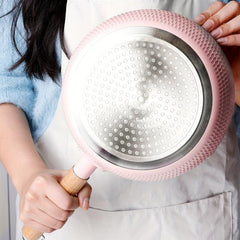 Aluminum Saucepan With Lid Wooden Handle