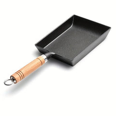 Non Stick Egg Pancake Maker Pan 4 Holes Wooden Handle