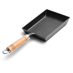 Non Stick Egg Pancake Maker Pan 4 Holes Wooden Handle