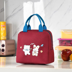Cartoon Graphic Lunch Bag with Aluminum Foil Layer