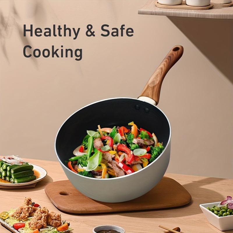 Non Stick 7in Sauce Pan With Lid - Small Pot With Ceramic Coating
