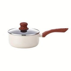 Non Stick 7in Sauce Pan With Lid - Small Pot With Ceramic Coating