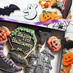 2pcs Halloween Cookie Baking Mold Sandwich Cutter Kitchen Gadgets Decorations