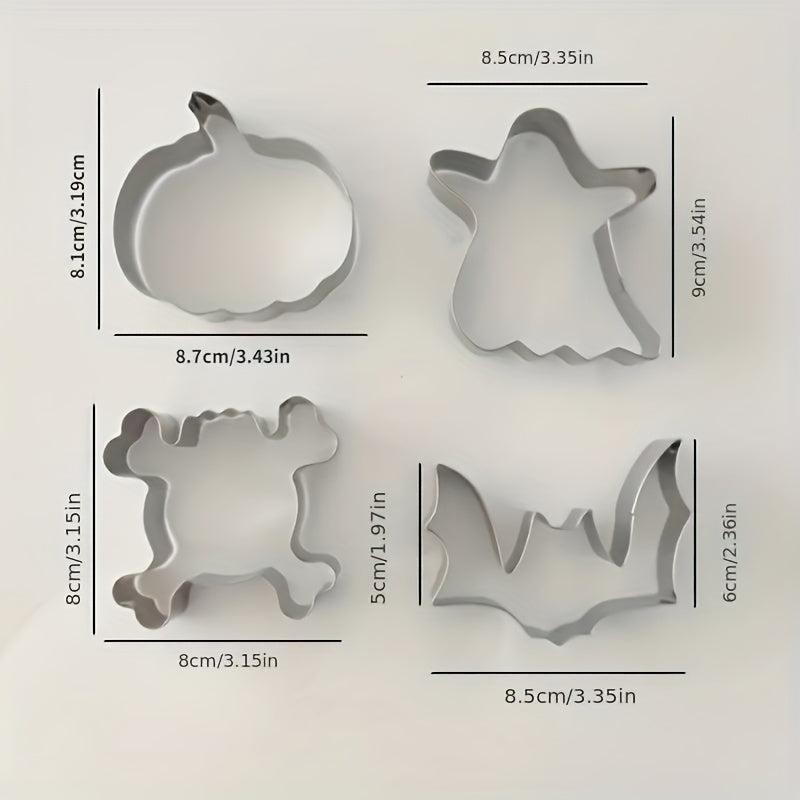 2pcs Halloween Cookie Baking Mold Sandwich Cutter Kitchen Gadgets Decorations