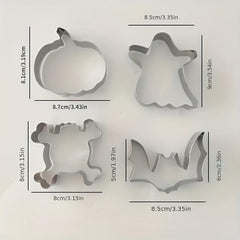 2pcs Halloween Cookie Baking Mold Sandwich Cutter Kitchen Gadgets Decorations