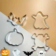 2pcs Halloween Cookie Baking Mold Sandwich Cutter Kitchen Gadgets Decorations