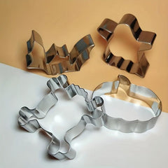 2pcs Halloween Cookie Baking Mold Sandwich Cutter Kitchen Gadgets Decorations