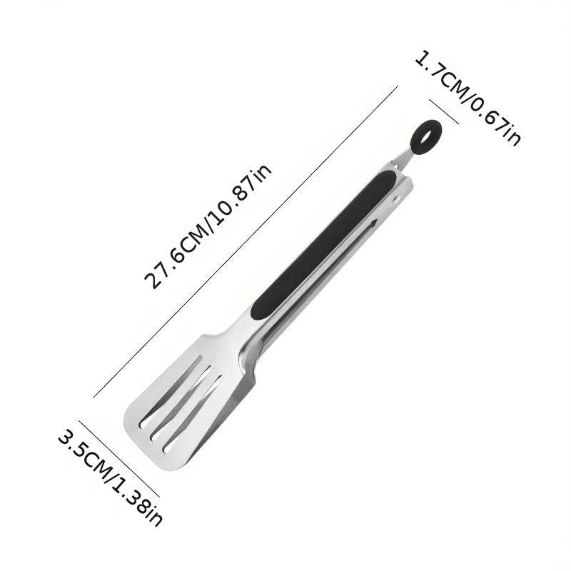 1pc Stainless Steel BBQ Tong Kitchen Utensil