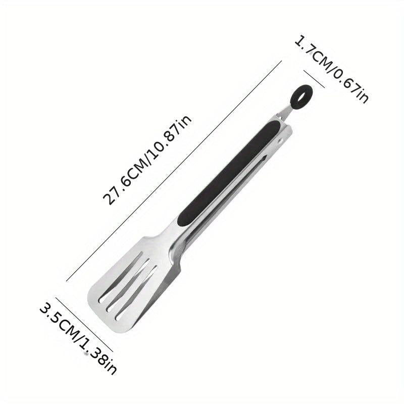 1pc Stainless Steel BBQ Tong Kitchen Utensil