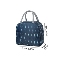 Oxford Cloth Insulated Lunch Box Bag Aluminum Foil Inside