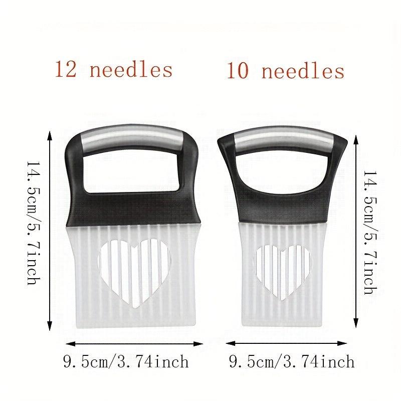 Onion Holder Slicer Vegetable Tools Stainless Steel Cutting Kitchen Gadget