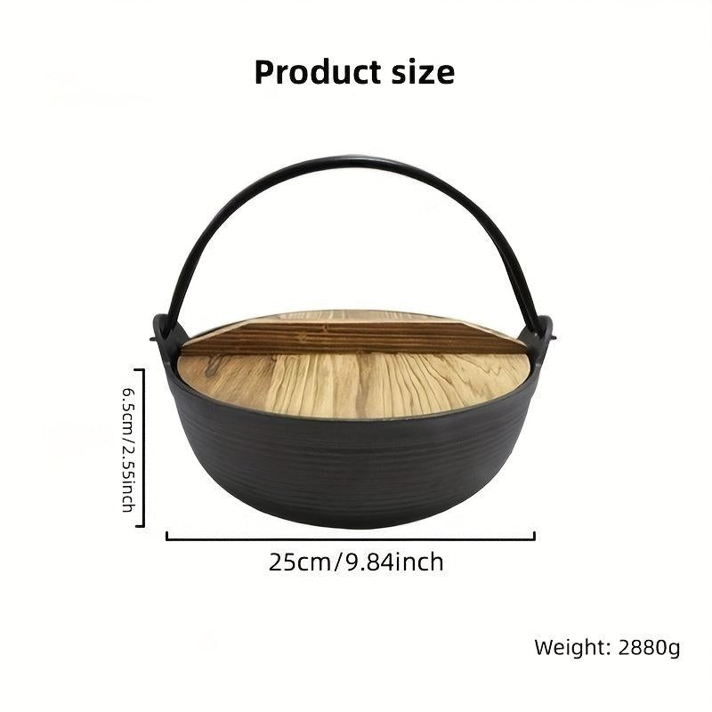 Cast Iron Japanese Sukiyaki Stockpot Stew Pot Old Fashioned Japanese Stockpot