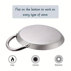 Stainless Steel Crepe Pans 21 08cm 28 Comal Griddle Induction Cooker Cookware