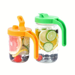Wide Mouth Mason Jar Lid w/ Handle 86mm Kitchen Accessory