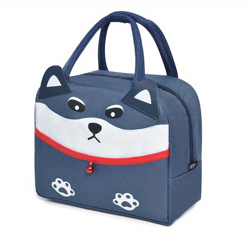 Kitten Lunch Bag Portable Aluminum Foil Large Capacity Bento Bag