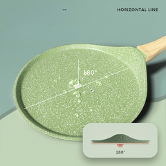 Iomai Stone Non-stick Frying Pan 17.6 inch Wok Pancake Egg Steak Frying Pot