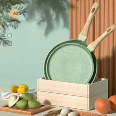 Iomai Stone Non-stick Frying Pan 17.6 inch Wok Pancake Egg Steak Frying Pot