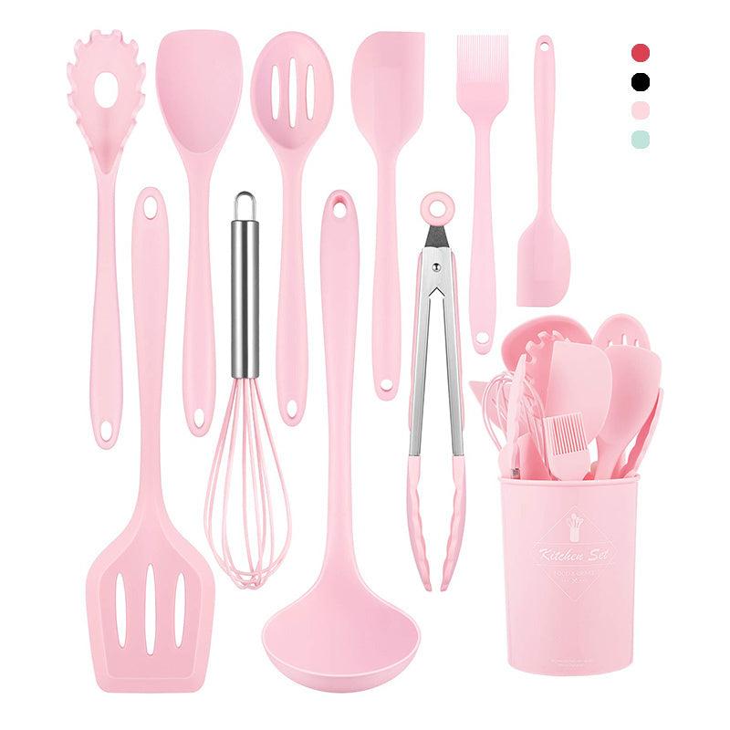 12pcs Silicone Kitchen Utensils Set Heat Resistant Dishwasher Safe