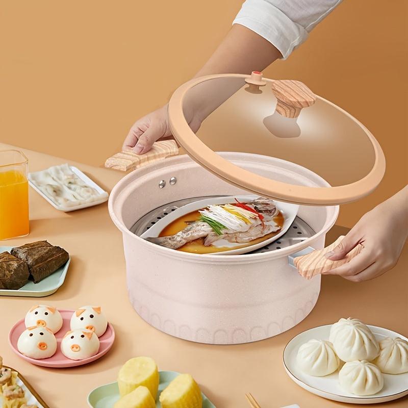 Micro Pressure Cooker 11 42'' Saucepan Soup Pot Clear Glass Cover