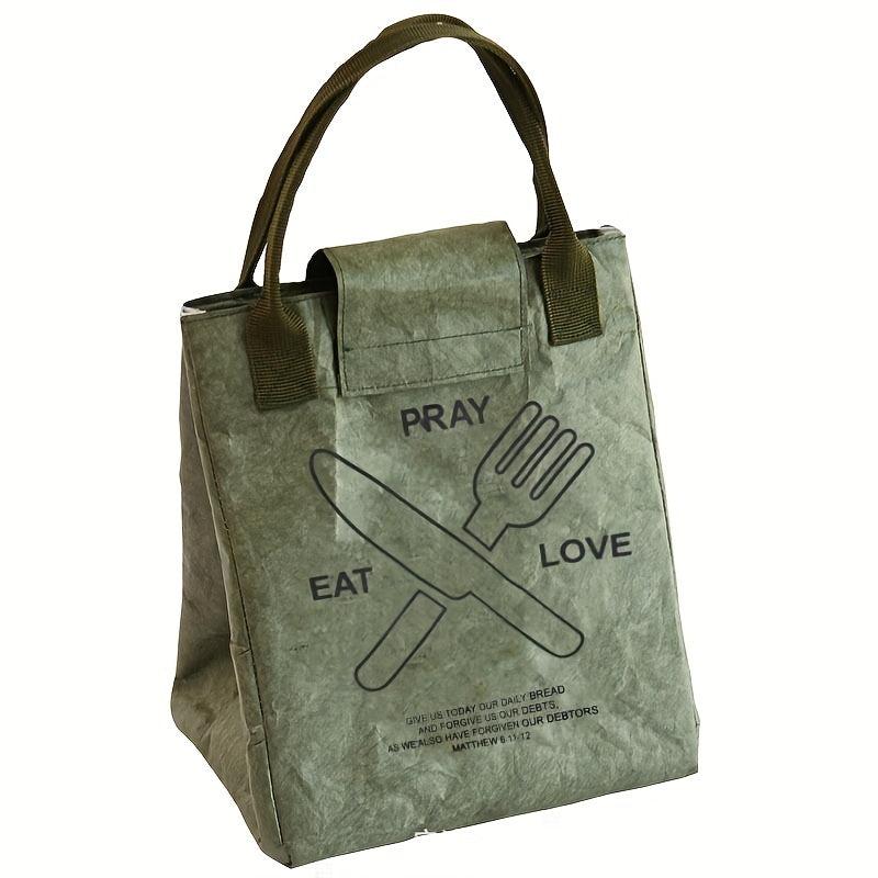 Insulated Lunch Box Bag Bento Bag Aluminum Foil Hand Ice Bag for Camping Picnic