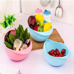 Plastic Washer Strainer Colander for Easy Draining and Cleaning