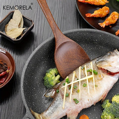 6pcs Wooden Kitchen Utensils Set Spatula Ladle Rice Paddle
