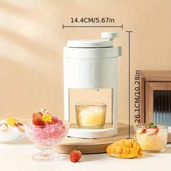 Hand-cranked Ice Shaver Crusher for Cold Drinks - DIY Ice Maker for Summer