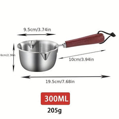 2pcs Stainless Steel Double Boiler Pots - Chocolate Melting Pot Butter Warmer
