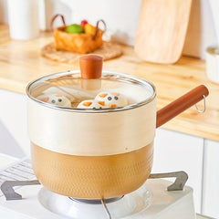 2pcs Saucepan Milk Pot Soup Pot Sauciers Noodle Pan Small Cooking Pot