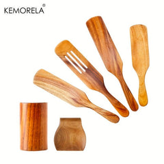 6pcs Non Stick Spatulas with Organizer Set for Easy Cleaning and Storage