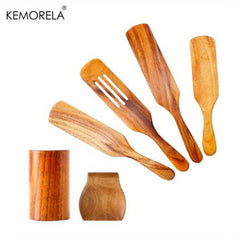 6pcs Non Stick Spatulas with Organizer Set for Easy Cleaning and Storage
