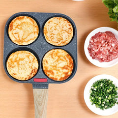 Durable 4 Cup Frying Pan 19cm Nonstick Pancake Skillet Sectional Egg Fry Pan