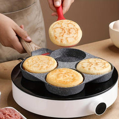 Durable 4 Cup Frying Pan 19cm Nonstick Pancake Skillet Sectional Egg Fry Pan