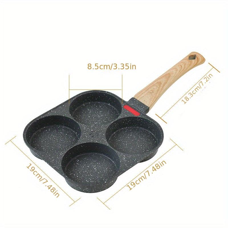 Durable 4 Cup Frying Pan 19cm Nonstick Pancake Skillet Sectional Egg Fry Pan