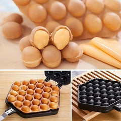 Hong Kong Egg Waffle Maker 21 01cm Non Stick Double Sided Frying Pan