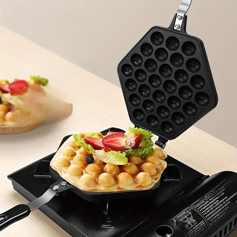 Hong Kong Egg Waffle Maker 21 01cm Non Stick Double Sided Frying Pan