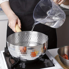 1pc Stainless Steel Saucepan With Lid 19 Saucier Kitchen Utensils