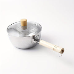 1pc Stainless Steel Saucepan With Lid 19 Saucier Kitchen Utensils