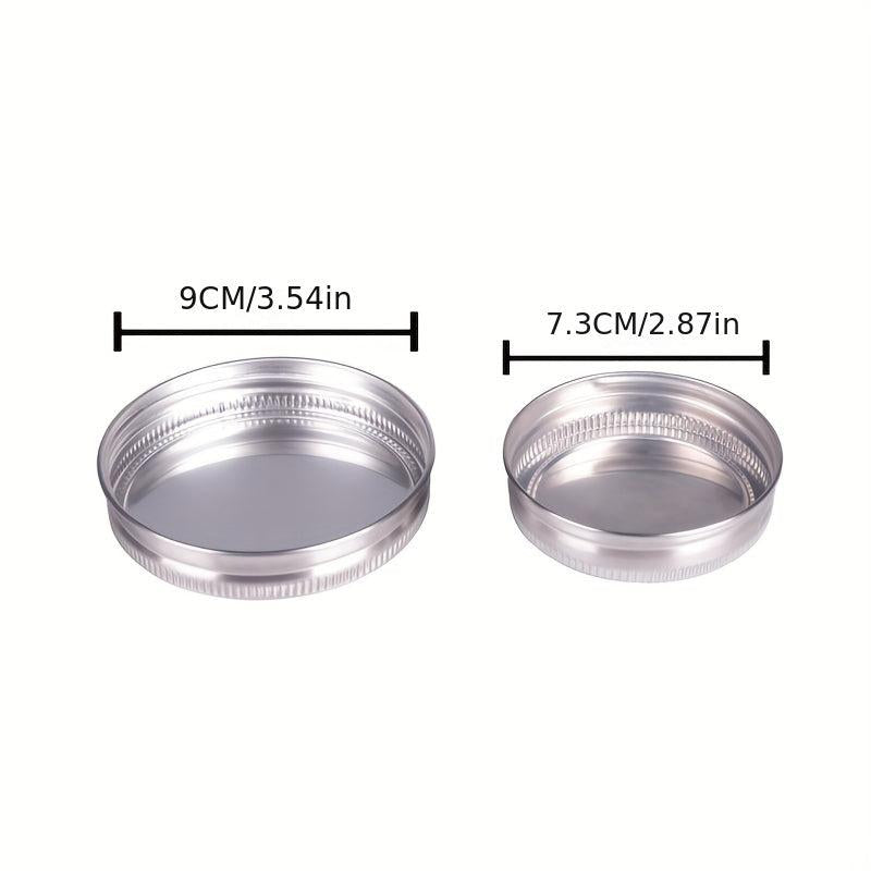 12pcs Stainless Steel Mason Jar Caps for Food Storage Kitchen Gadgets