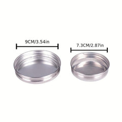 12pcs Stainless Steel Mason Jar Caps for Food Storage Kitchen Gadgets