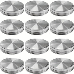 12pcs Stainless Steel Mason Jar Caps for Food Storage Kitchen Gadgets