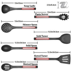 Silicone Kitchen Utensils Set, Heat Resistant, Dishwasher Safe
