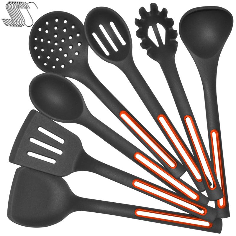 Silicone Kitchen Utensils Set, Heat Resistant, Dishwasher Safe