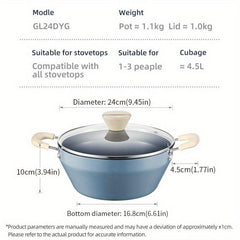 9.45'' Stainless Steel Saucepan With Strainer