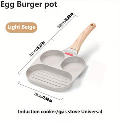 3-in-1 Skillet for Pancake Omelet Burger Making Cookware