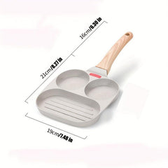 3-in-1 Skillet for Pancake Omelet Burger Making Cookware